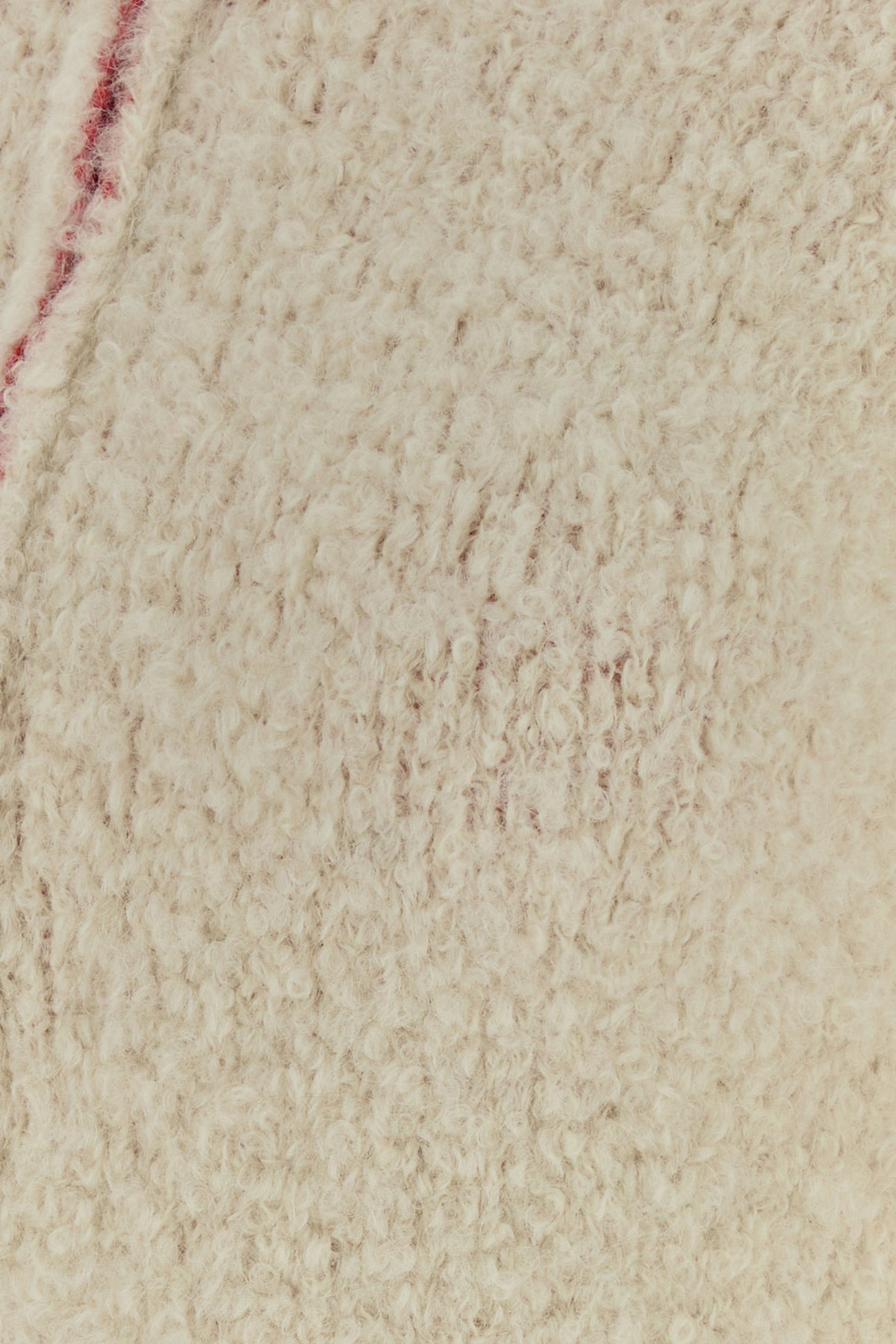 Ivory stretch alpaca blend cardigan - 3