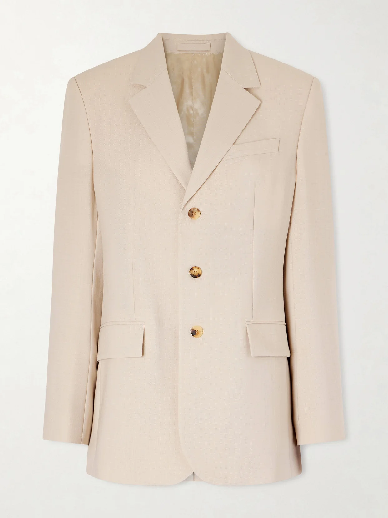 Wool-crepe Blazer - 1