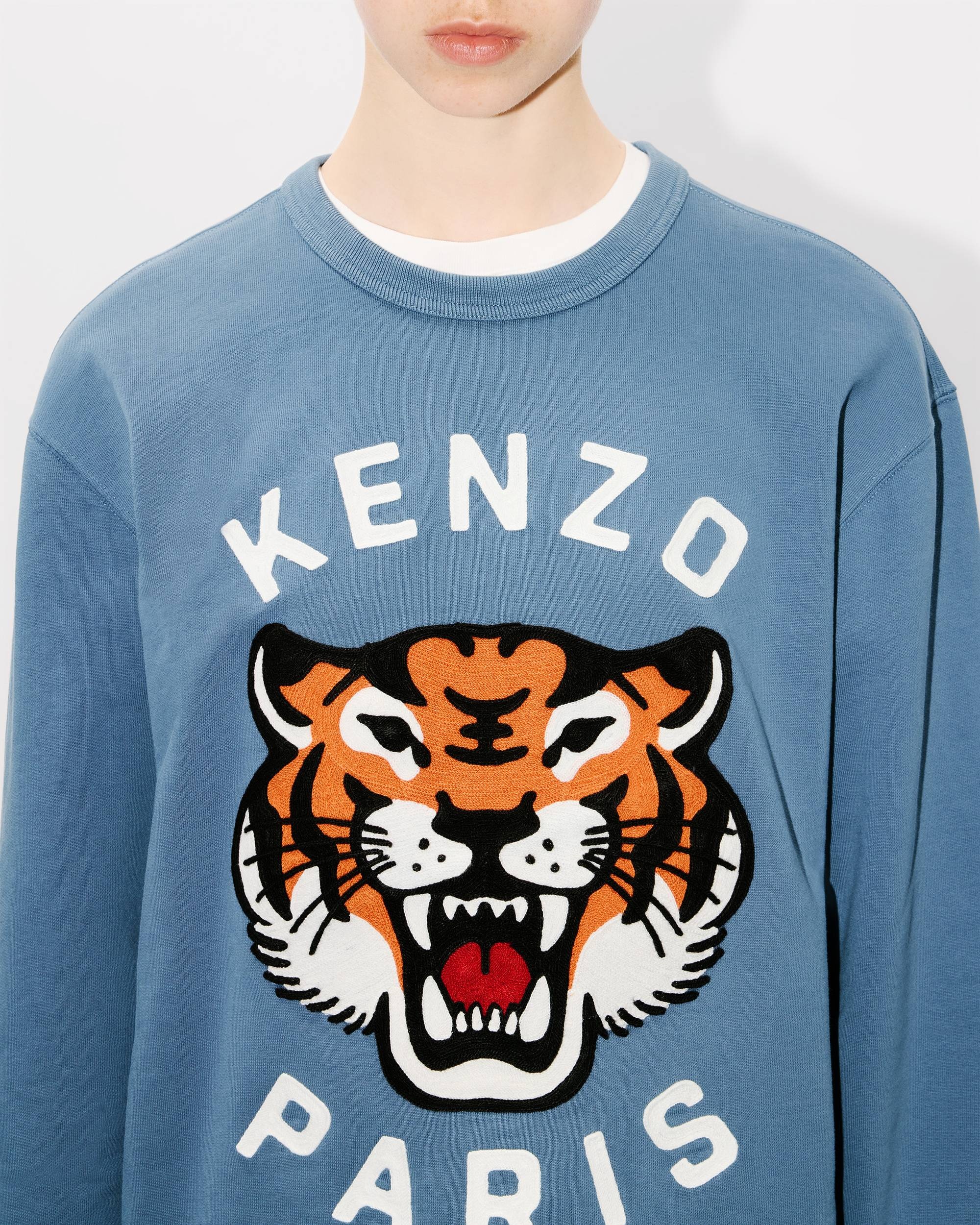 'Lucky Tiger' genderless embroidered sweatshirt - 6
