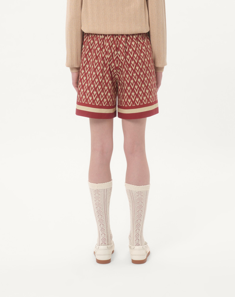 COTTON POPELINE BERMUDA SHORTS WITH TOUTE LA V PRINT 5