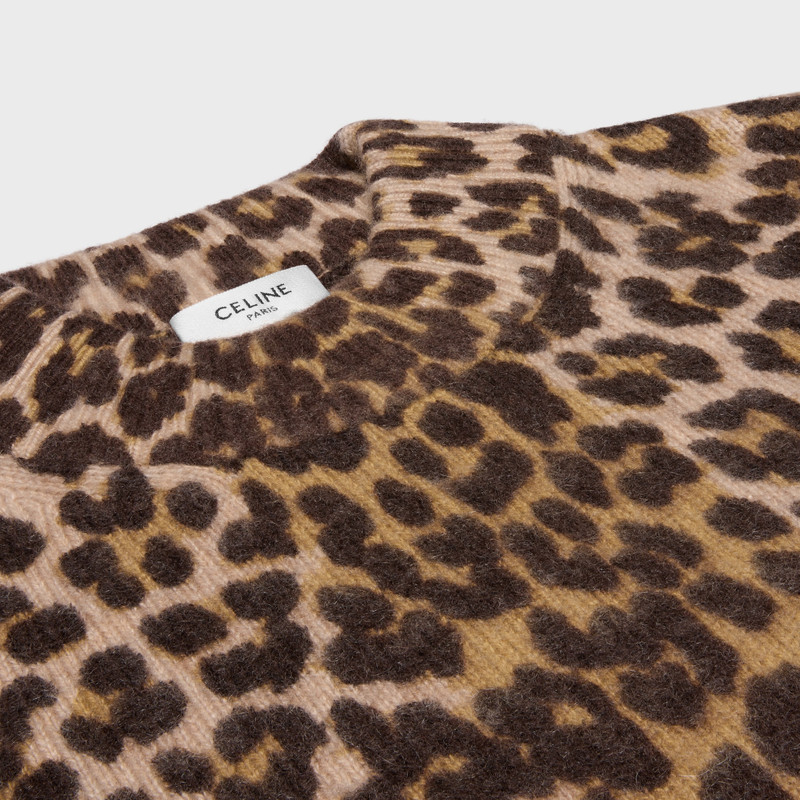 mini dress IN leopard cashmere 3