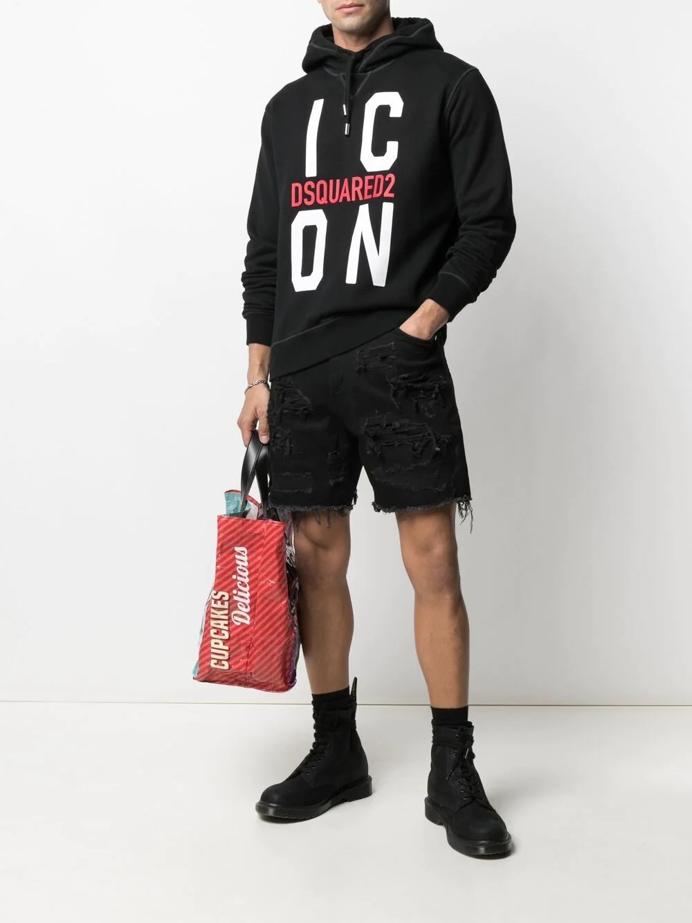 Icon print hoodie - 2