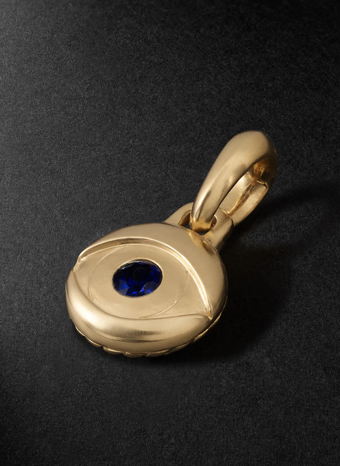 Evil Eye 18-Karat Gold Sapphire Pendant - 1