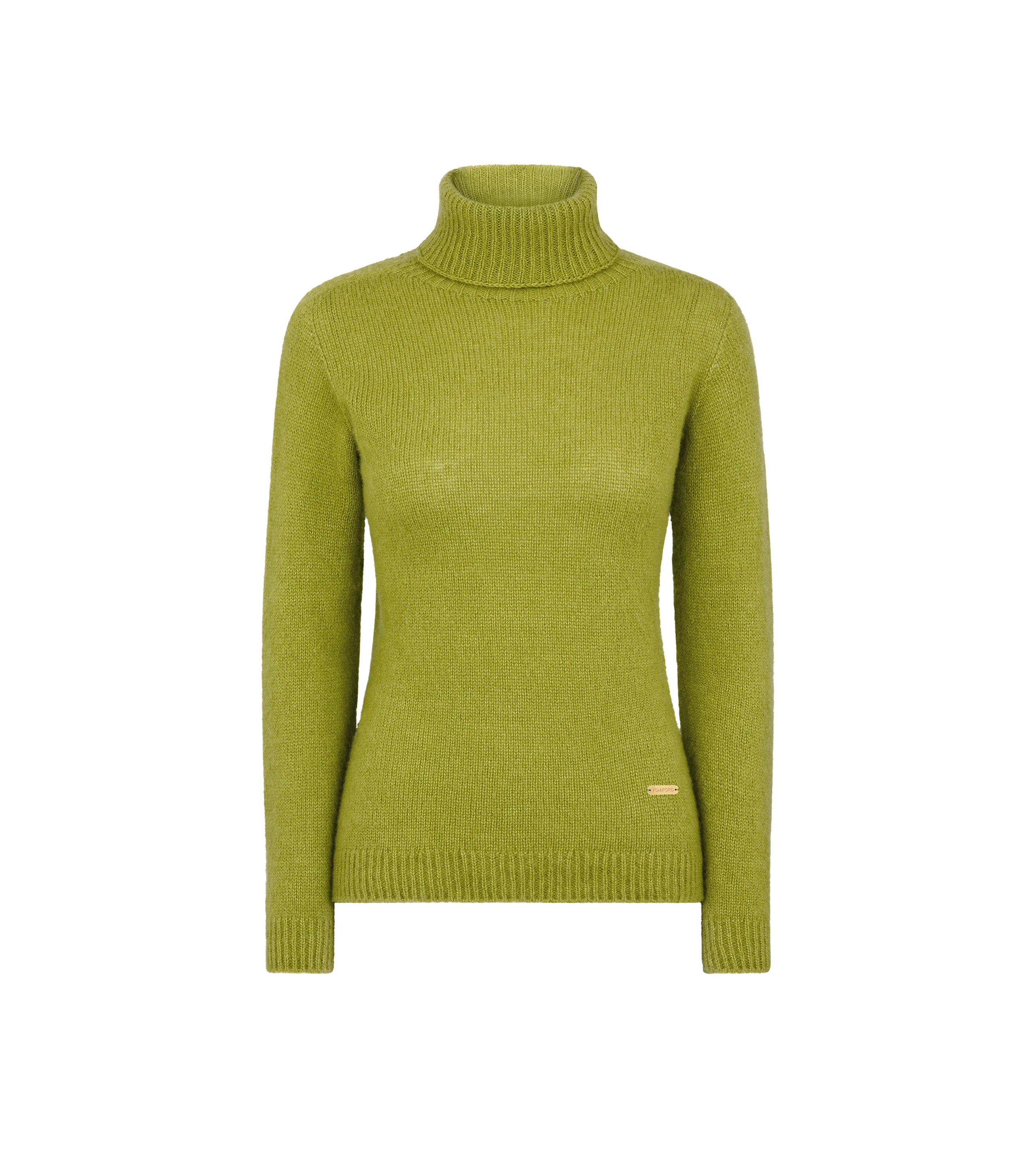 TURTLENECK KNIT WITH TOM FORD METAL PLAQUE - 1