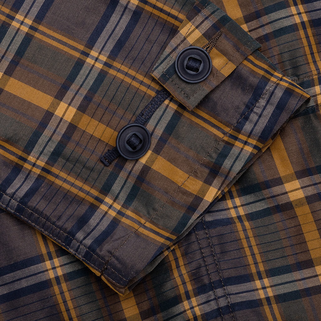 COMME DES GARCONS HOMME PLUS PLAID BLOUSON - BROWN/GREEN/YELLOW - 5