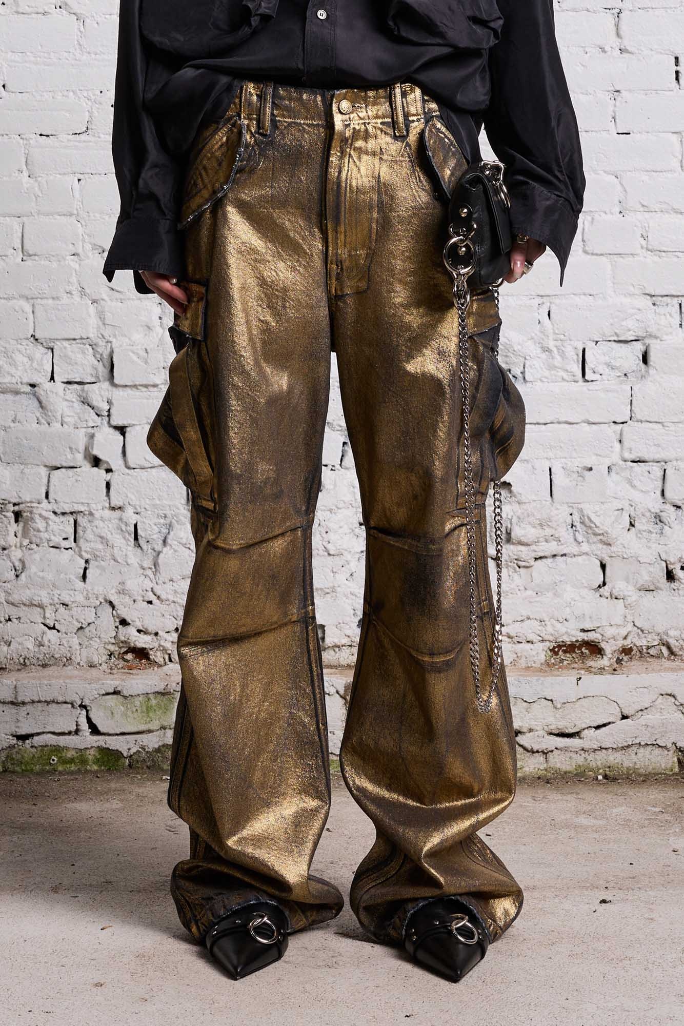 WIDE LEG CARGO - VINTAGE GILDED BLACK - 4