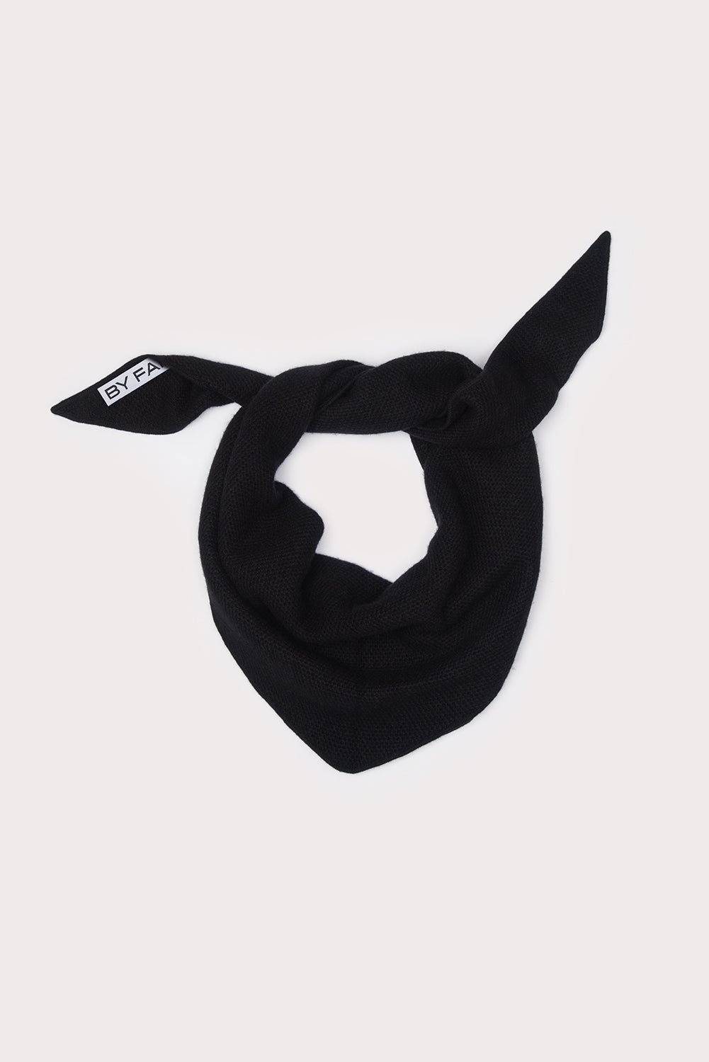 RIZZO SCARF BLACK CASHMERE - 2