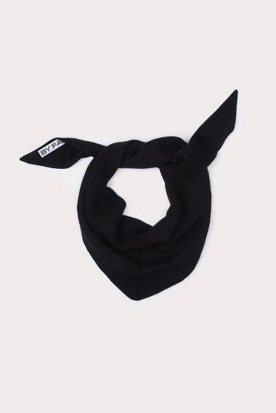 BY FAR RIZZO SCARF BLACK CASHMERE outlook