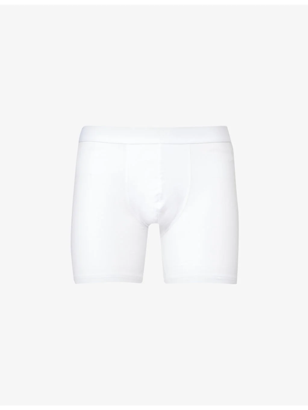 Elasticated-waistband stretch-cotton trunks - 1
