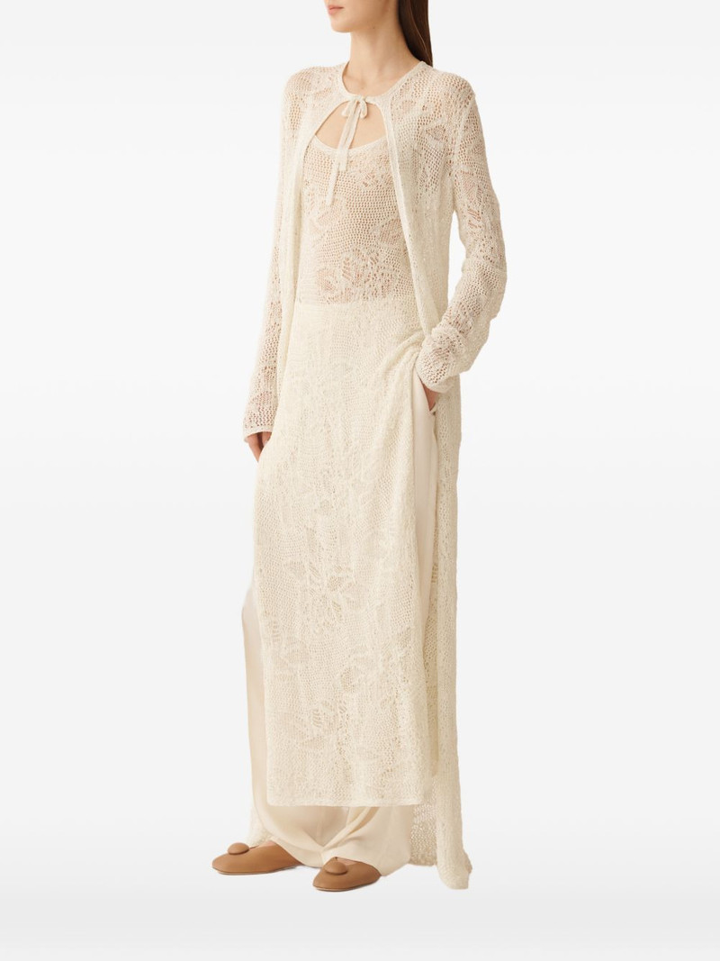 FABIANA FILIPPI scoop-neck crocheted midi dress outlook
