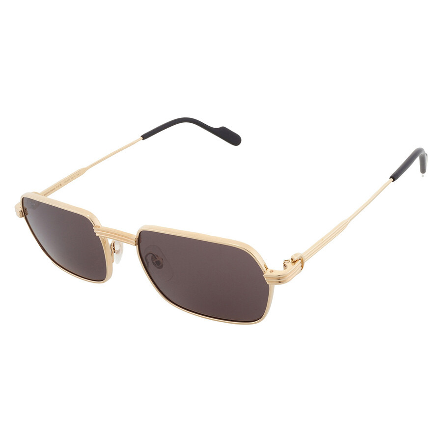 Cartier Premiere de Cartier Grey Geometric Men's Sunglasses CT0463S 001 56 - 3
