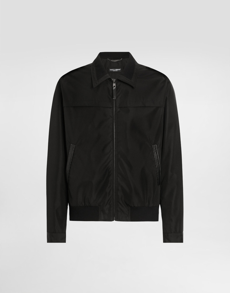 Canvas bomber jacket with tag 1