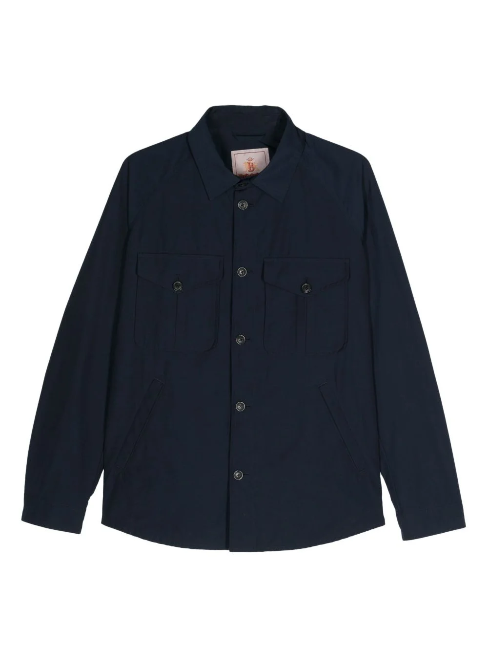 textured cotton shirt jacket - 1
