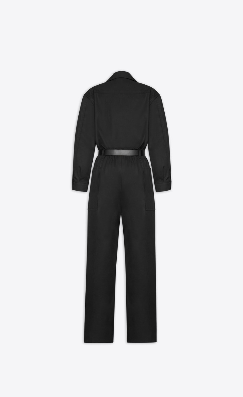SAINT LAURENT jumpsuit in cotton twill outlook