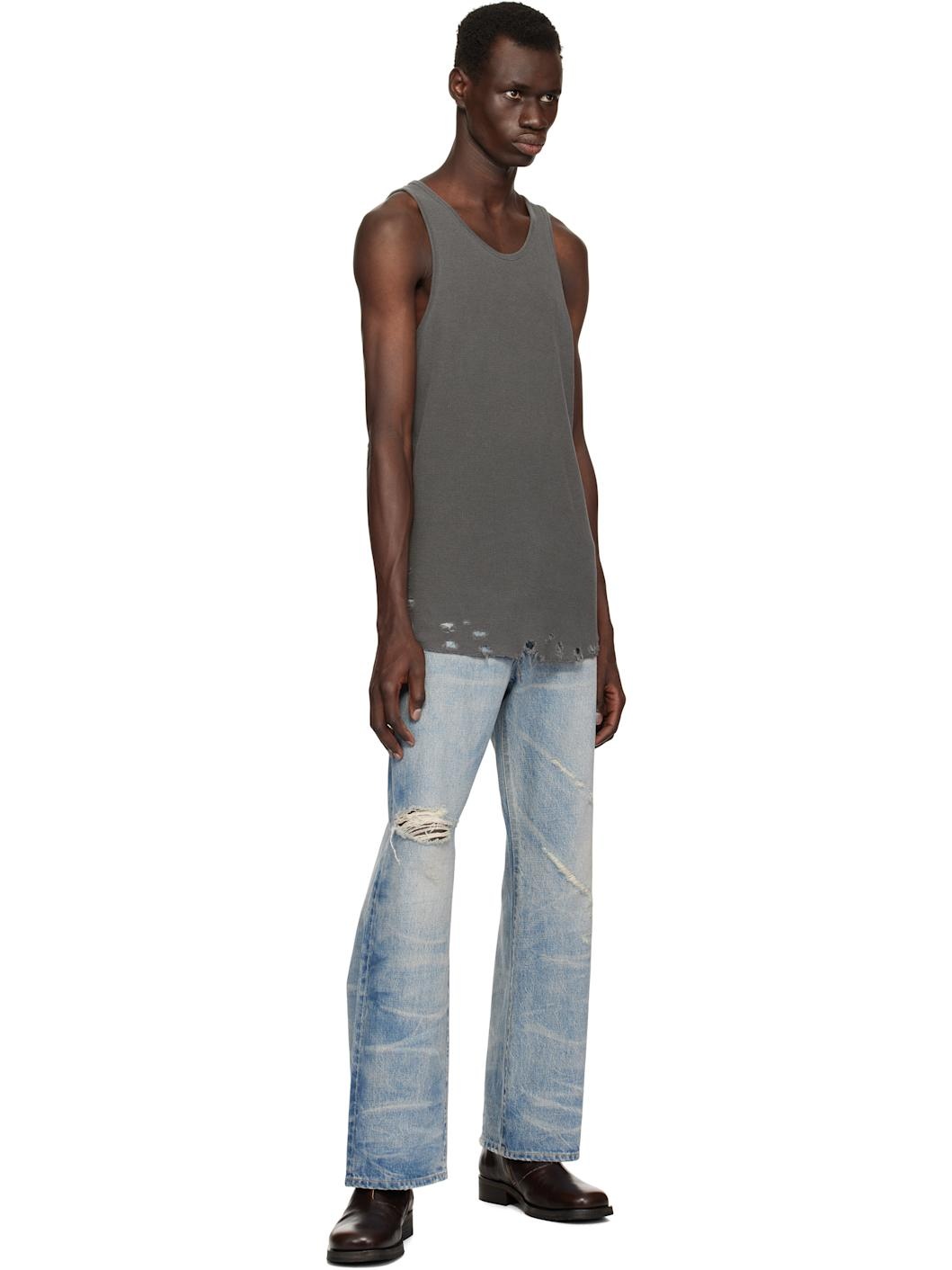 Gray Folsom Thermal Tank Top - 4