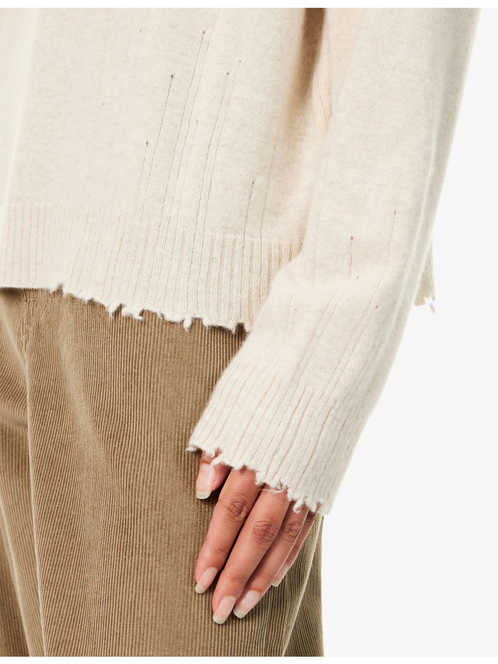 High-Neck Relaxed-fit Cashmere Top - 6