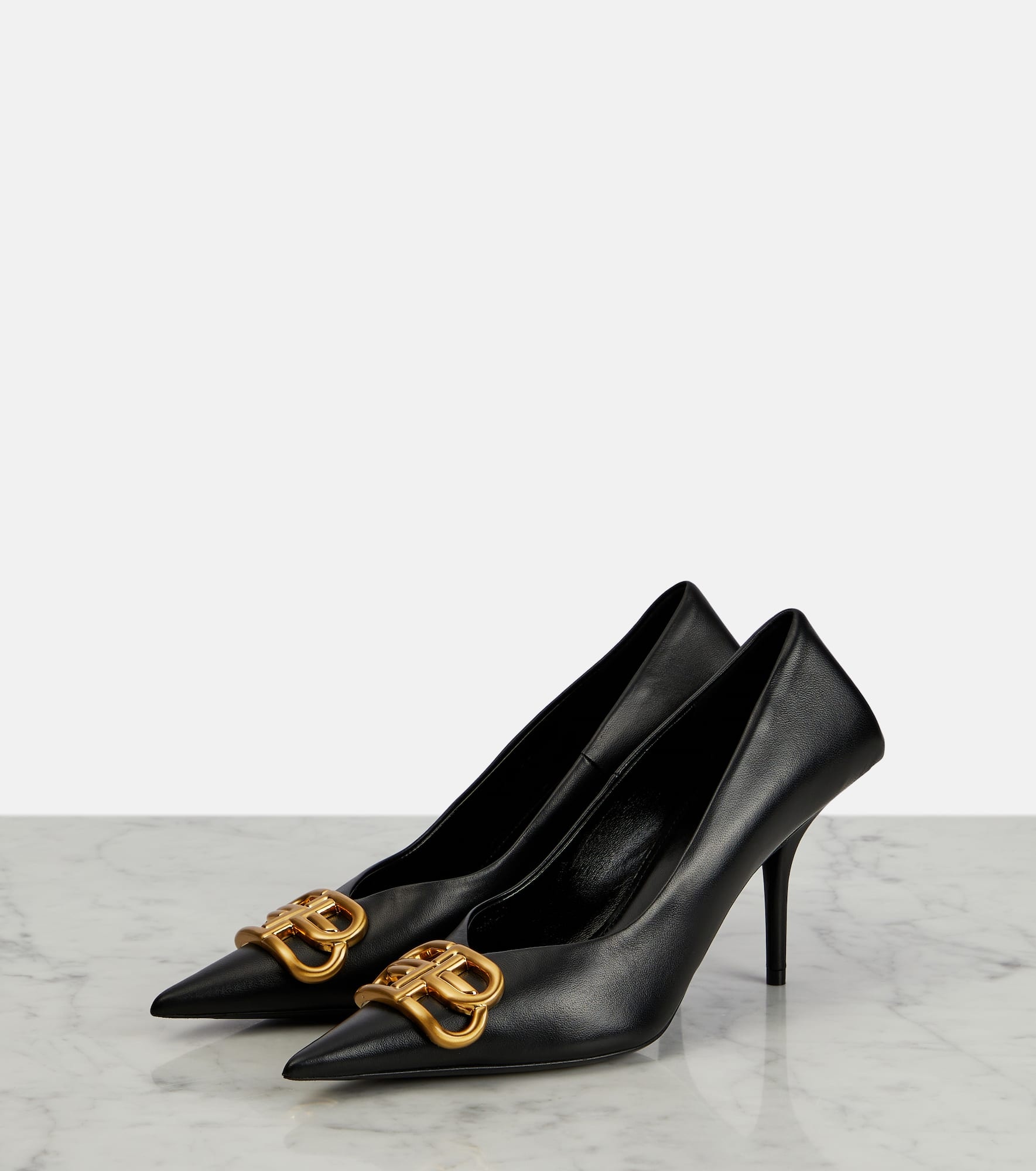 Square Knife BB leather pumps - 5