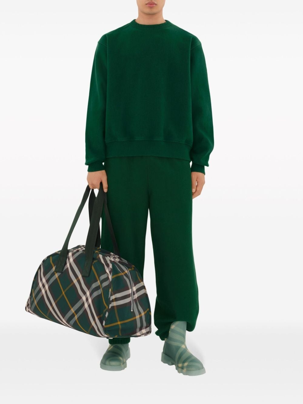 large Shield check-pattern duffle bag - 2