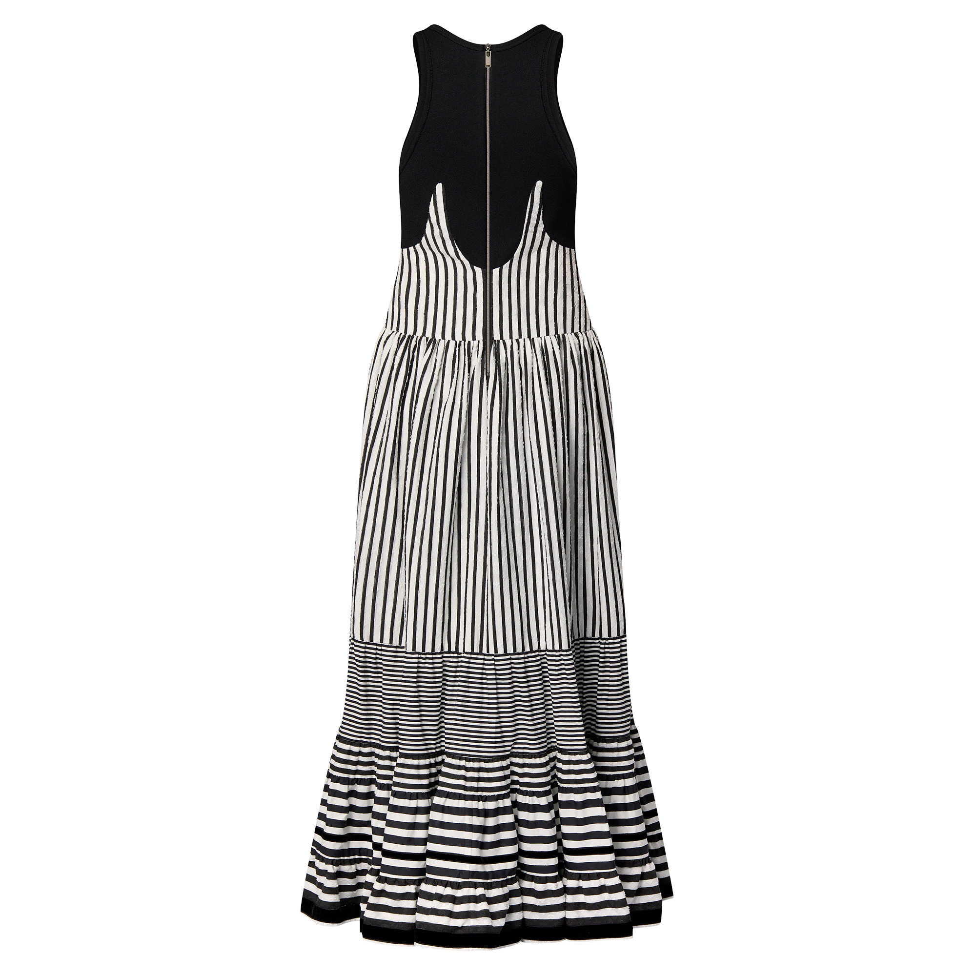Mixed Stripes Tiered Dress - 3