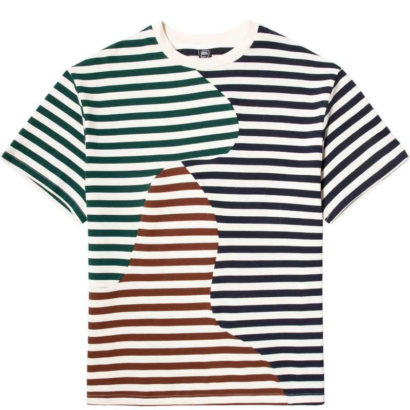 ORGANIC PANELED STRIPE SHIRT 1
