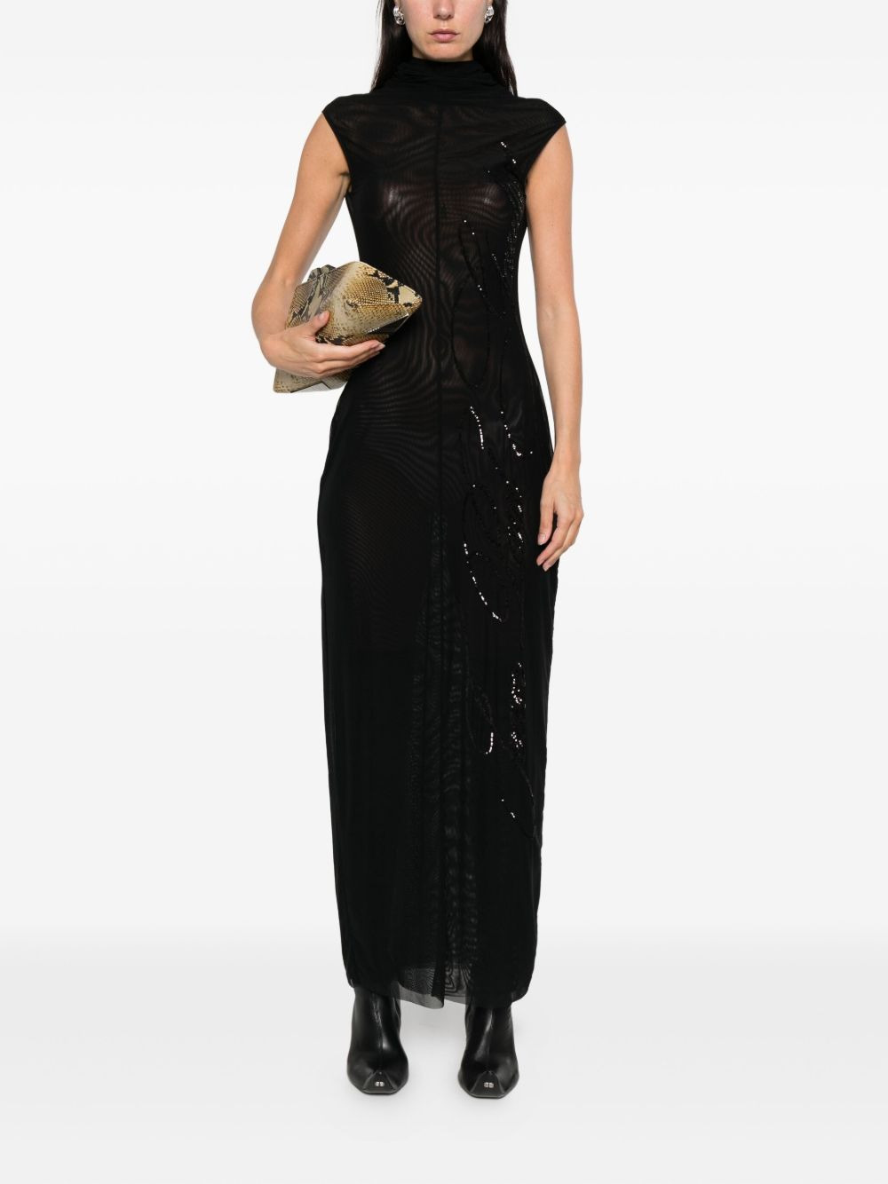 sequin-embellished maxi dress - 2