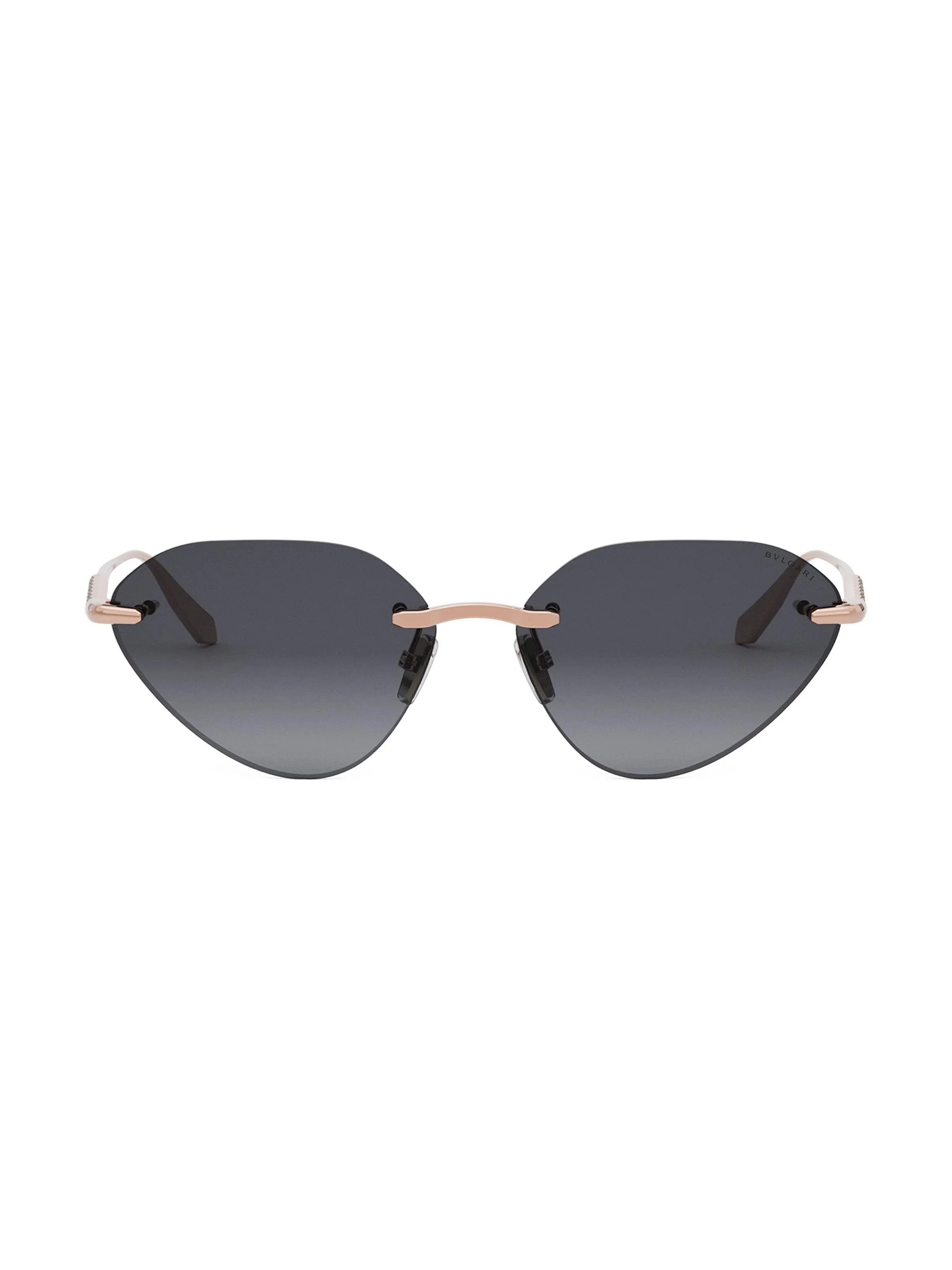 Women's Serpenti 59MM Cat-Eye Sunglasses - Grey Rose Gold - 1