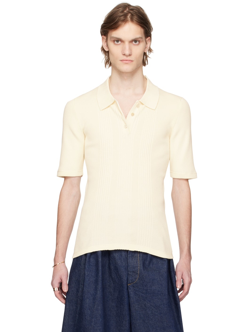 Off-White Three-Button Polo - 1
