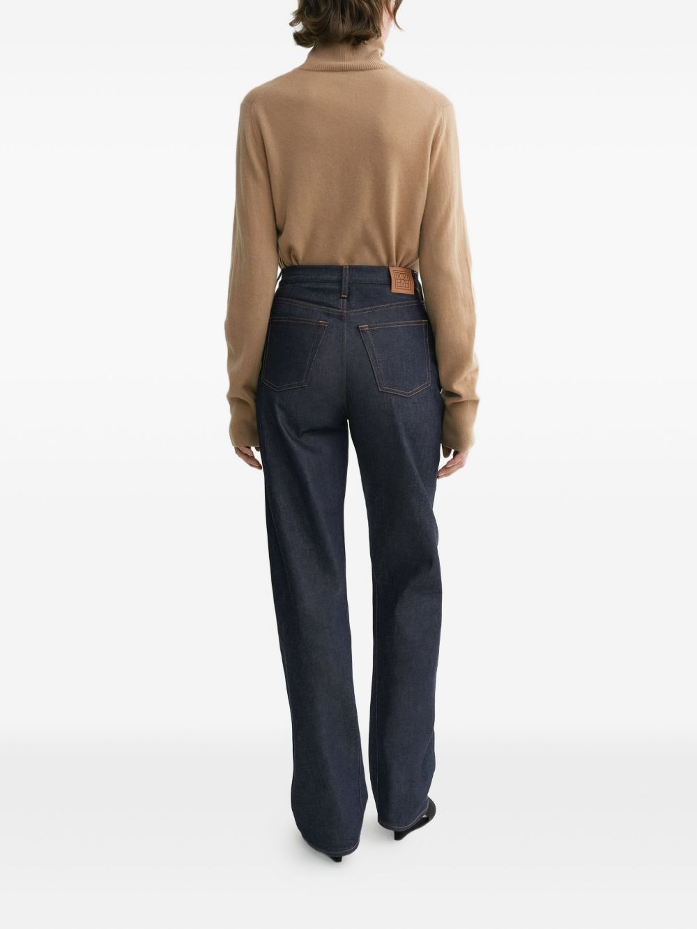 cotton raw-denim jeans - 3