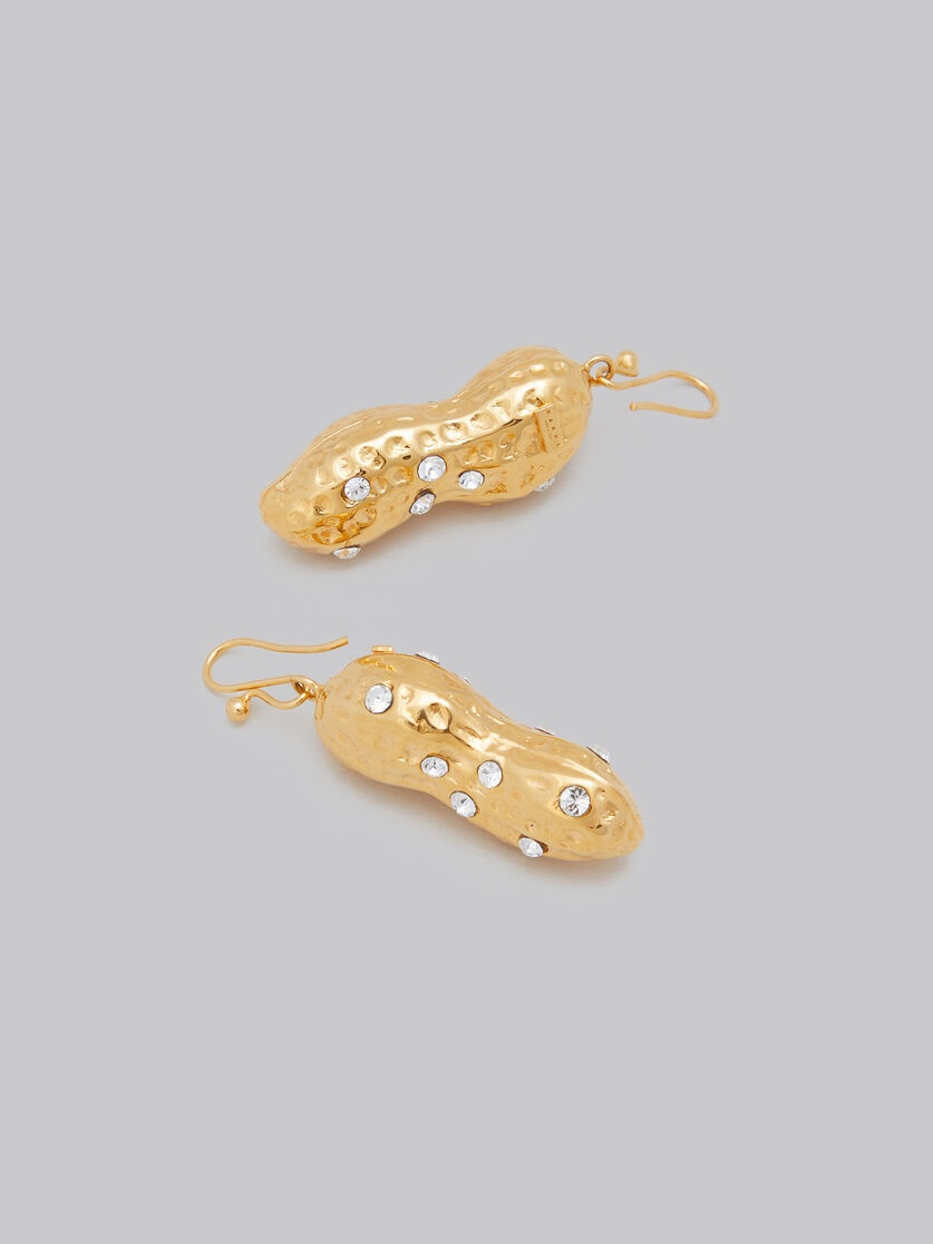 GOLD PEANUT DROP EARRINGS - 4