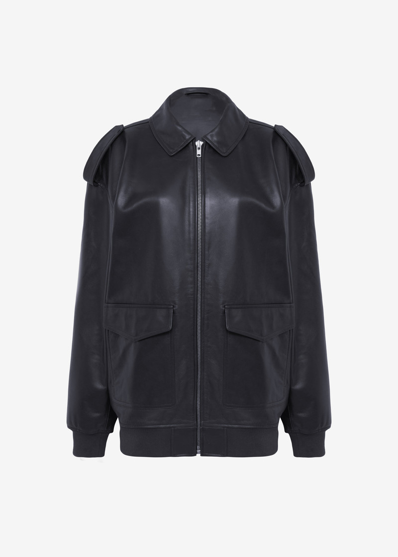 Viper Leather Jacket - Black - 1