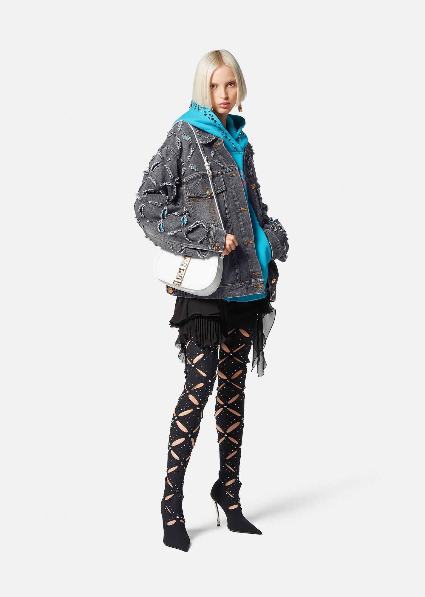 Slashed Denim Jacket - 2
