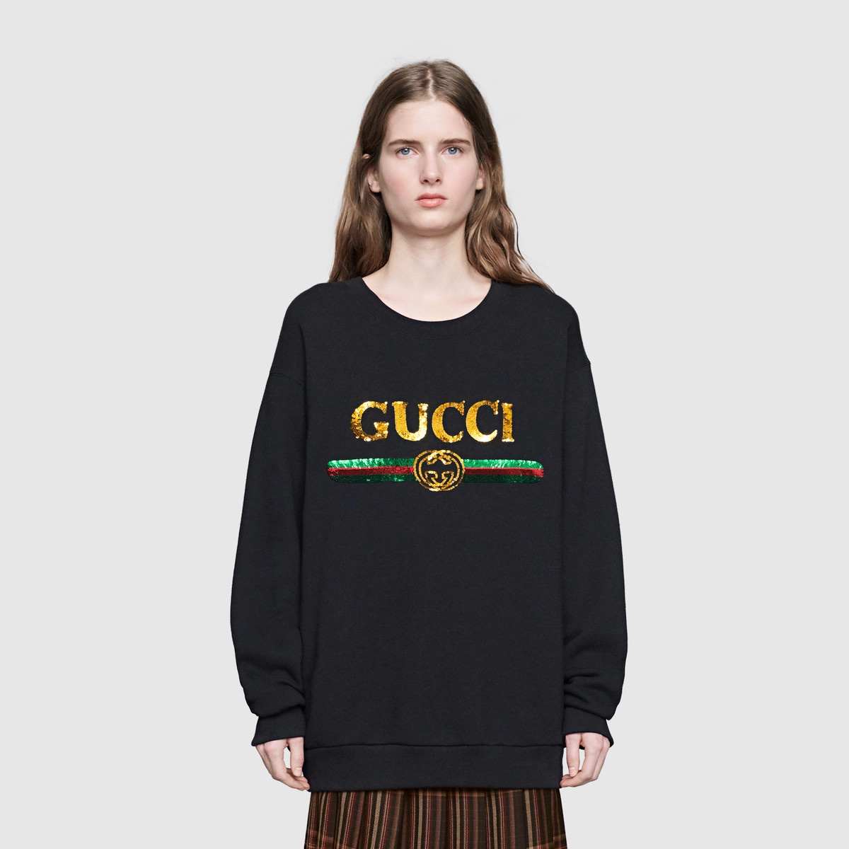 Oversize sweatshirt with Gucci logo - 3