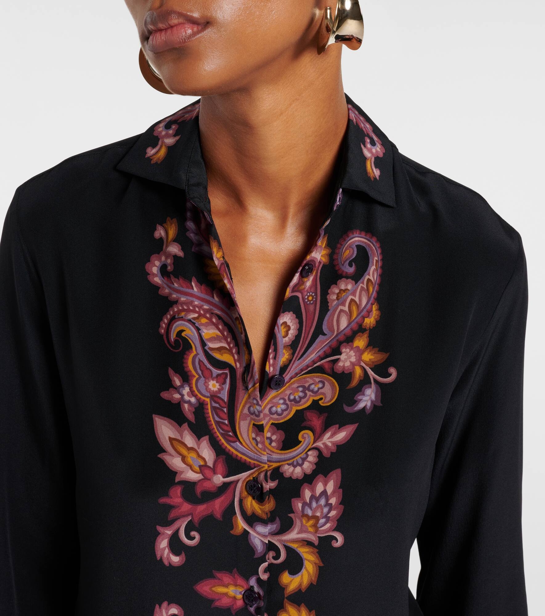 Paisley silk shirt - 4