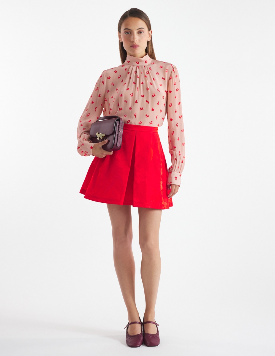FRONT PLEAT BLOUSE - 2
