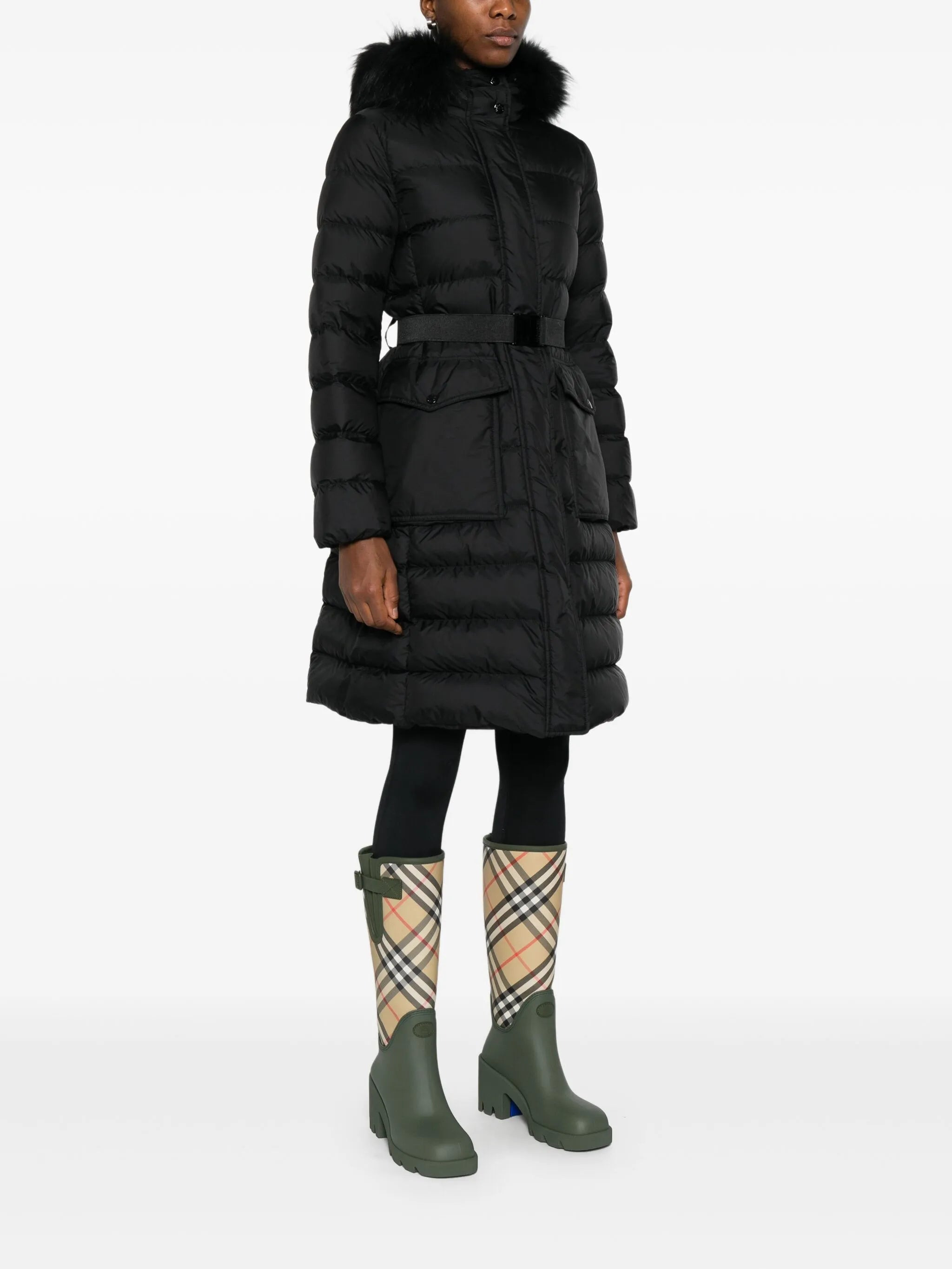 Khloesse trimmed quilted coat - 3