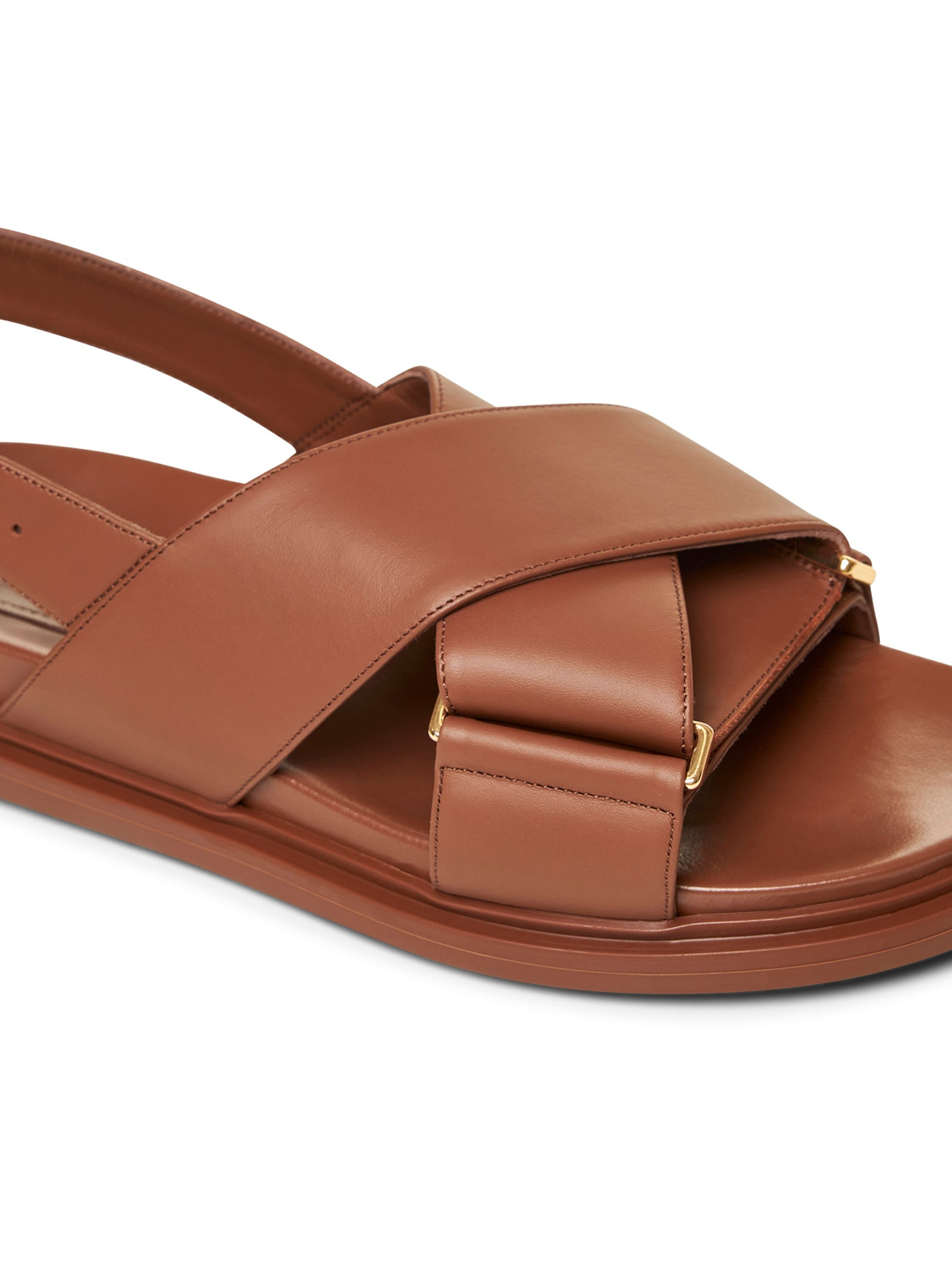 Brown leather Fussbett sandals - 4