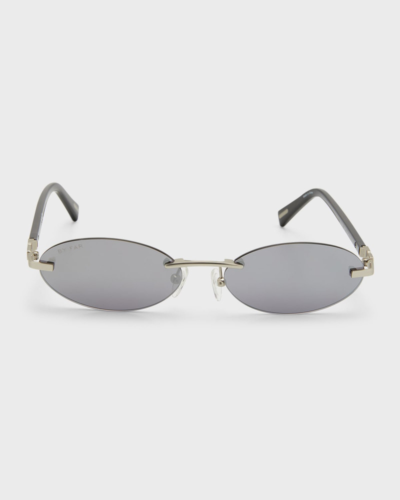 Texas Matt Oval Metal & Acetate Sunglasses 1