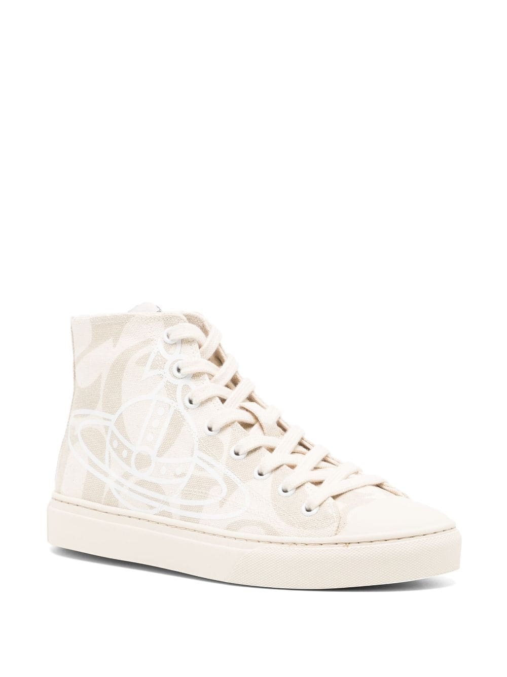 Orb-motif lace-up sneakers - 2