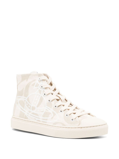 Vivienne Westwood Orb-motif lace-up sneakers outlook