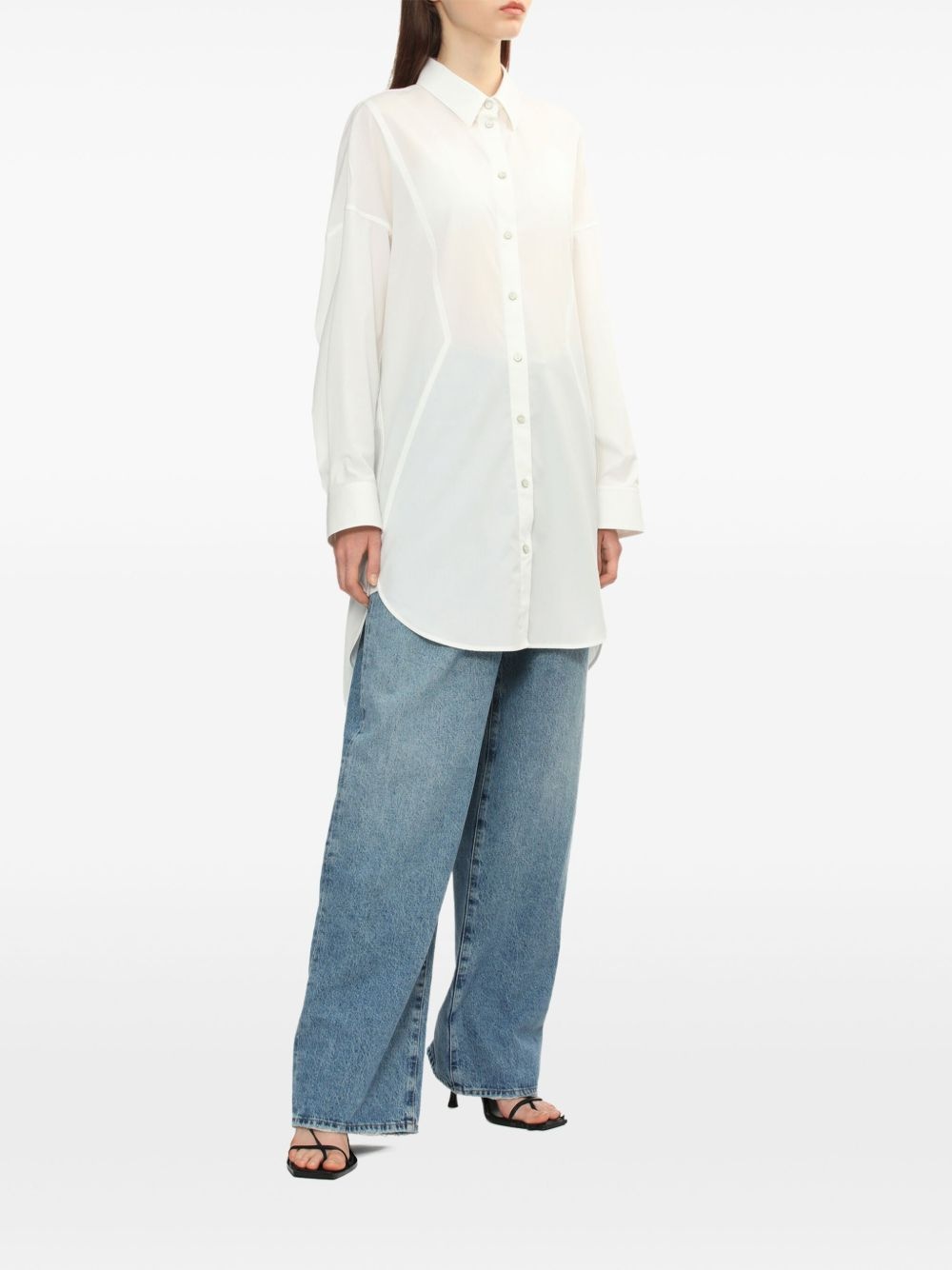 buttoned shirt dress - 2