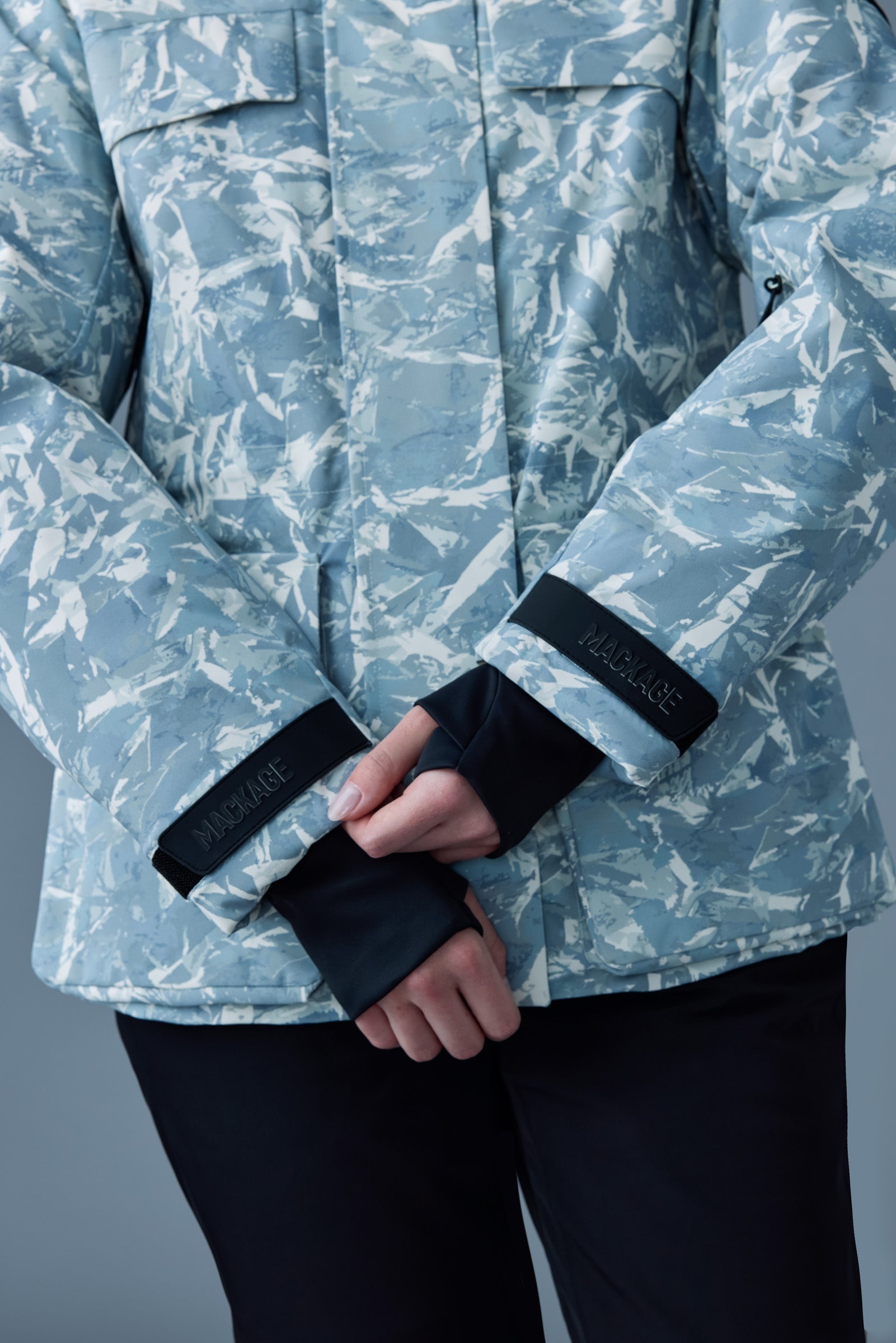 ICLYN-FP Frost print down ski jacket - 5