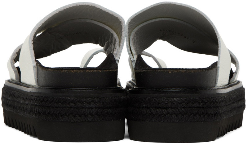 Y's White Thong Sandals outlook