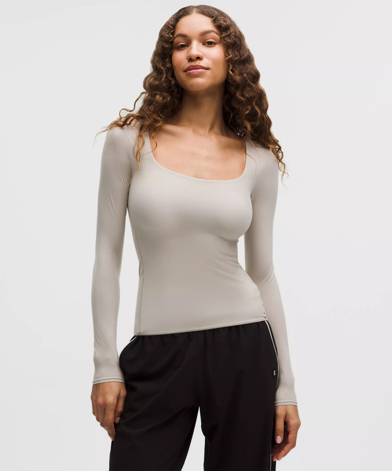Wundermost Ultra-Soft Nulu Square-Neck Long-Sleeve Shirt 1