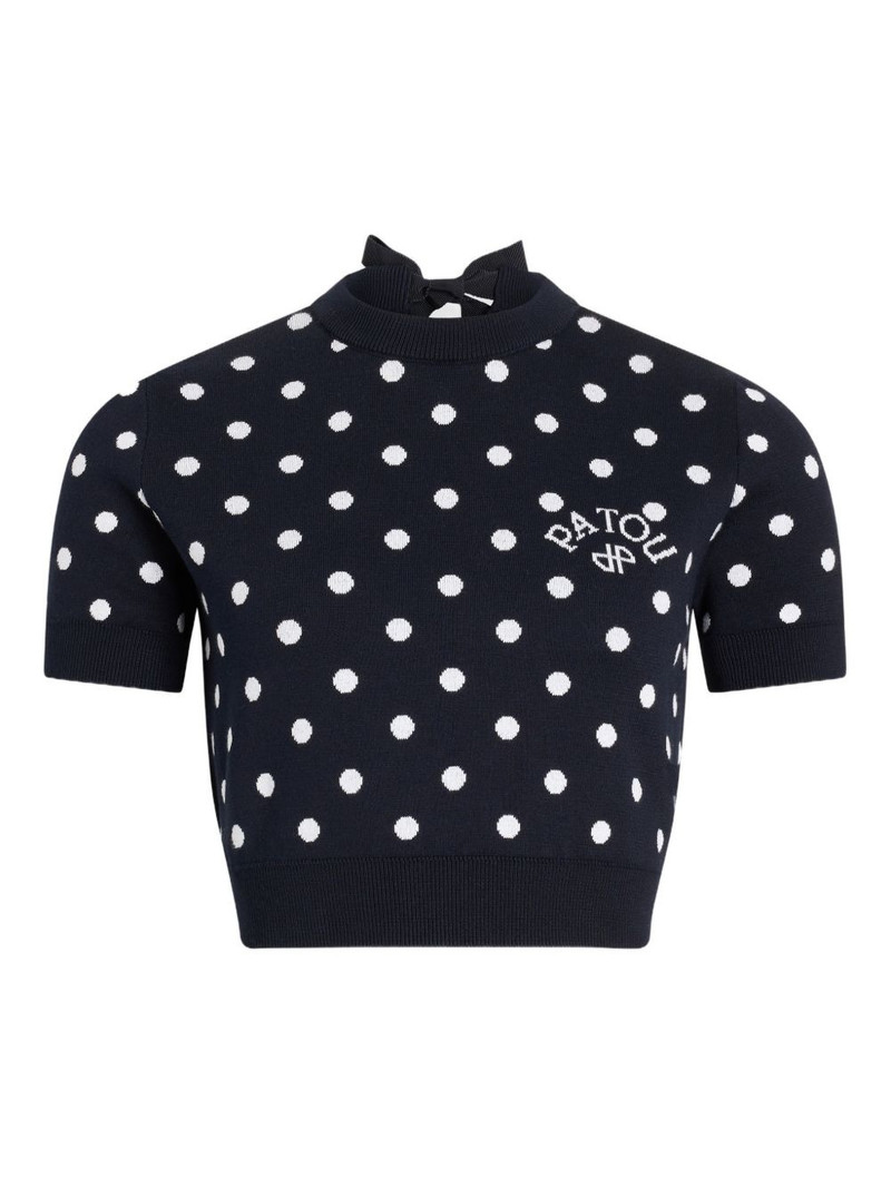 polka-dot knitted T-shirt 1