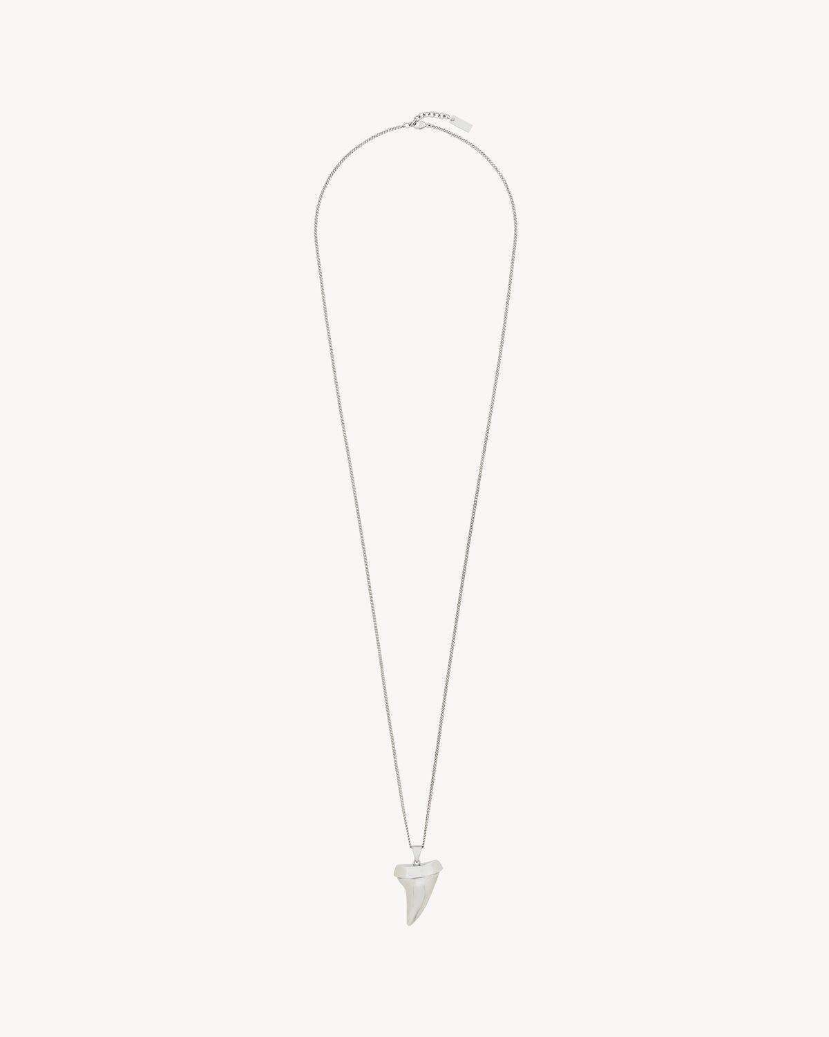 SHARK TOOTH NECKLACE IN METAL - 2
