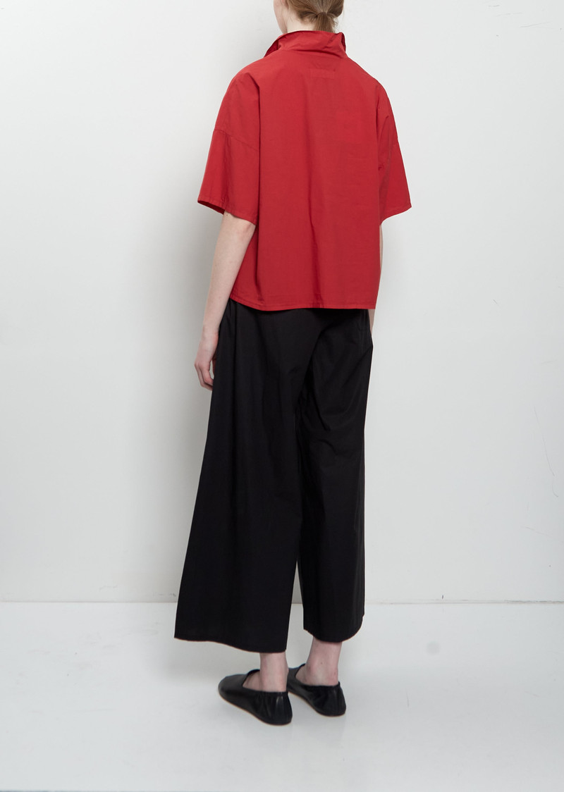 LABO.ART Flora Sushi Poplin Top — Magenta outlook