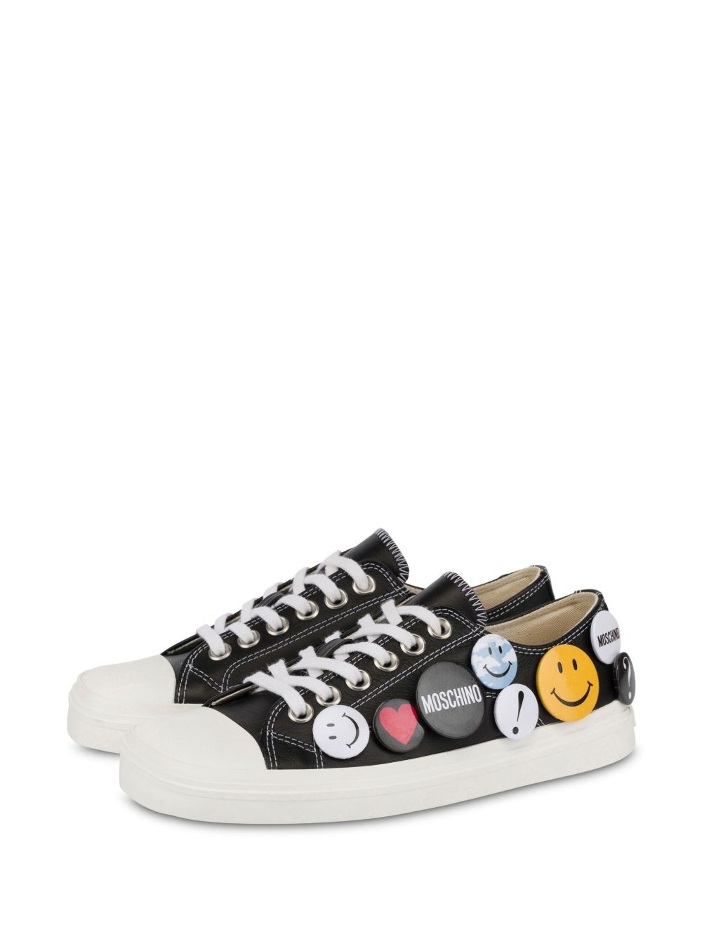 pin-embellished sneakers - 3