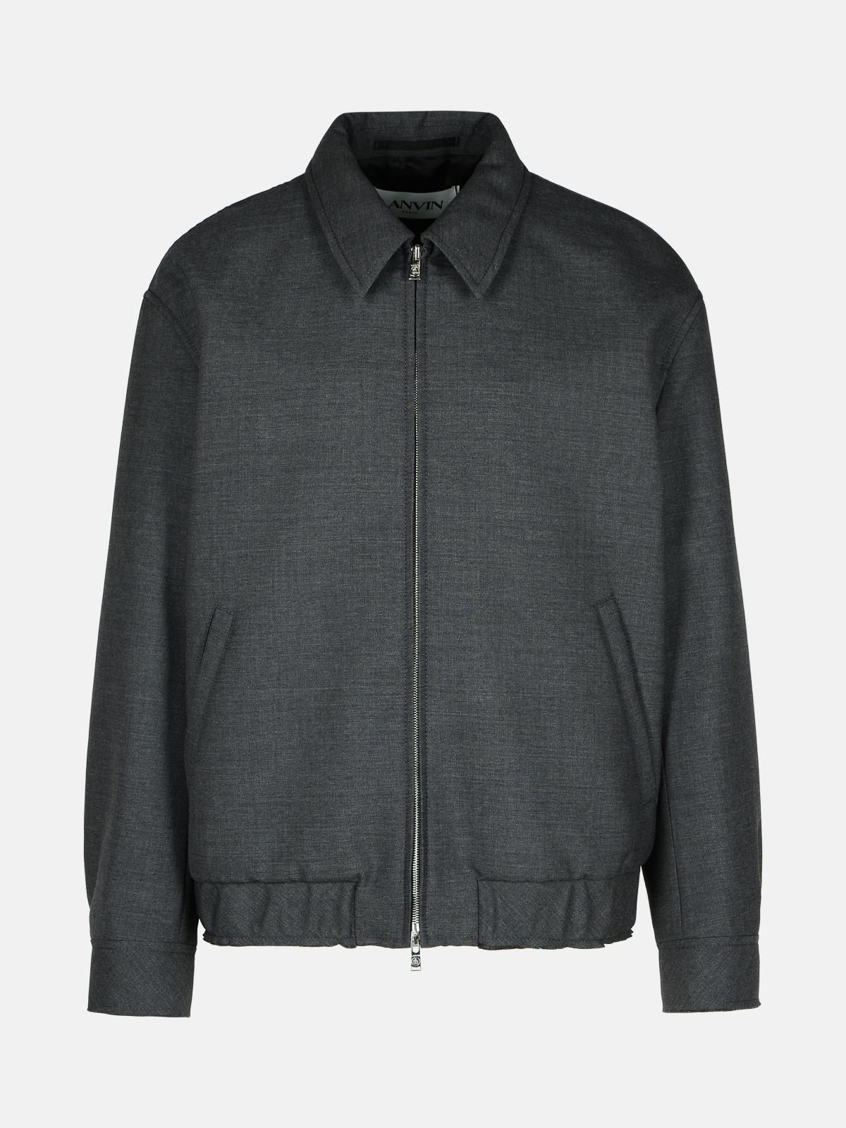 GREY WOOL JACKET - 1