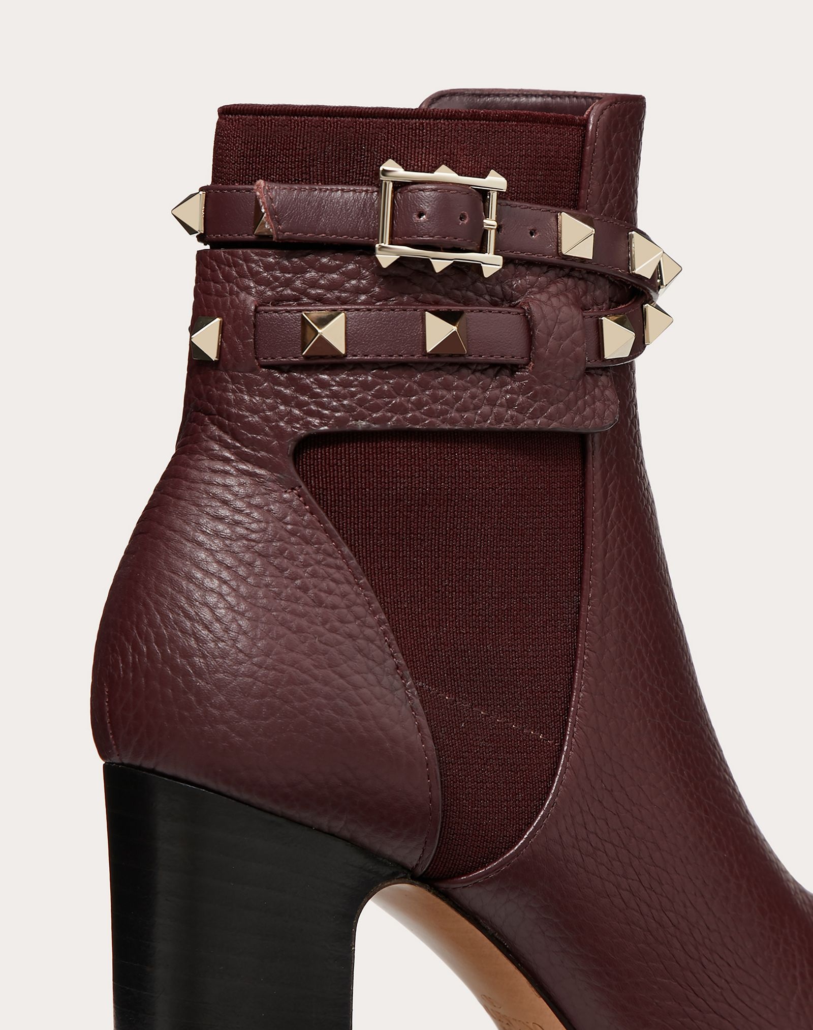 Rockstud Grainy Calfskin Ankle Boot 90 mm - 5