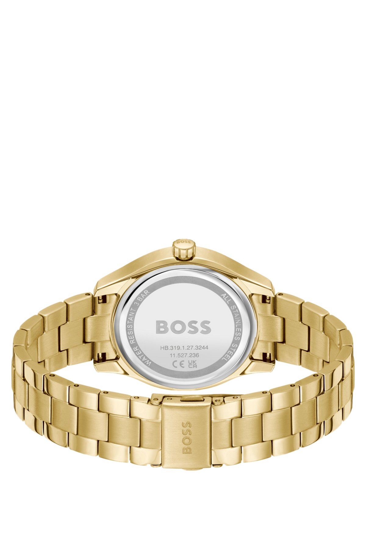LINK-BRACELET WATCH WITH BRUSHED GREEN DIAL - 3